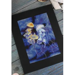 Kryželiu siuvinėjimo rinkinys "Povandeninė magija" 25*18 cm SNV-887