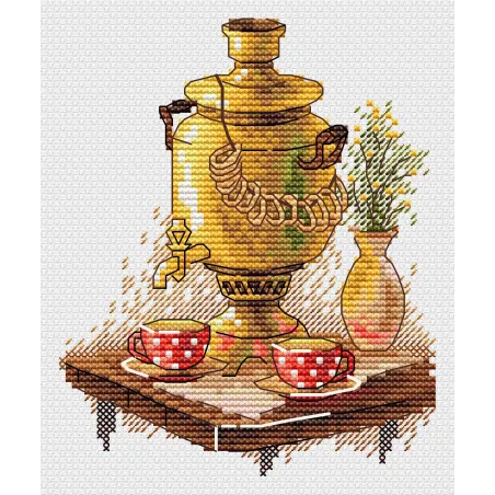 Kit de point de croix "Tea party" 13*11 cm SM-1241