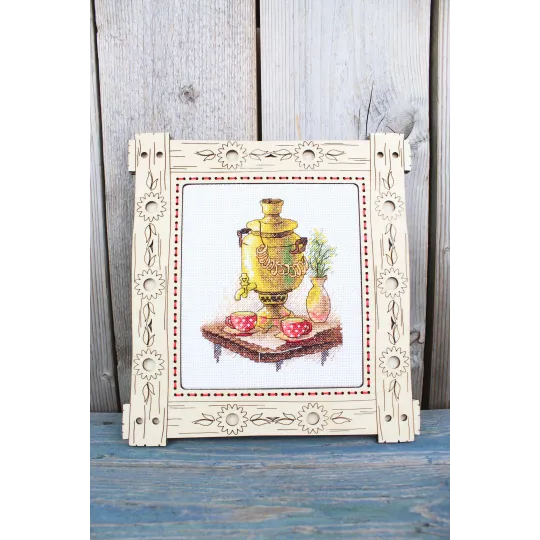 Kit de point de croix "Tea party" 13*11 cm SM-1241