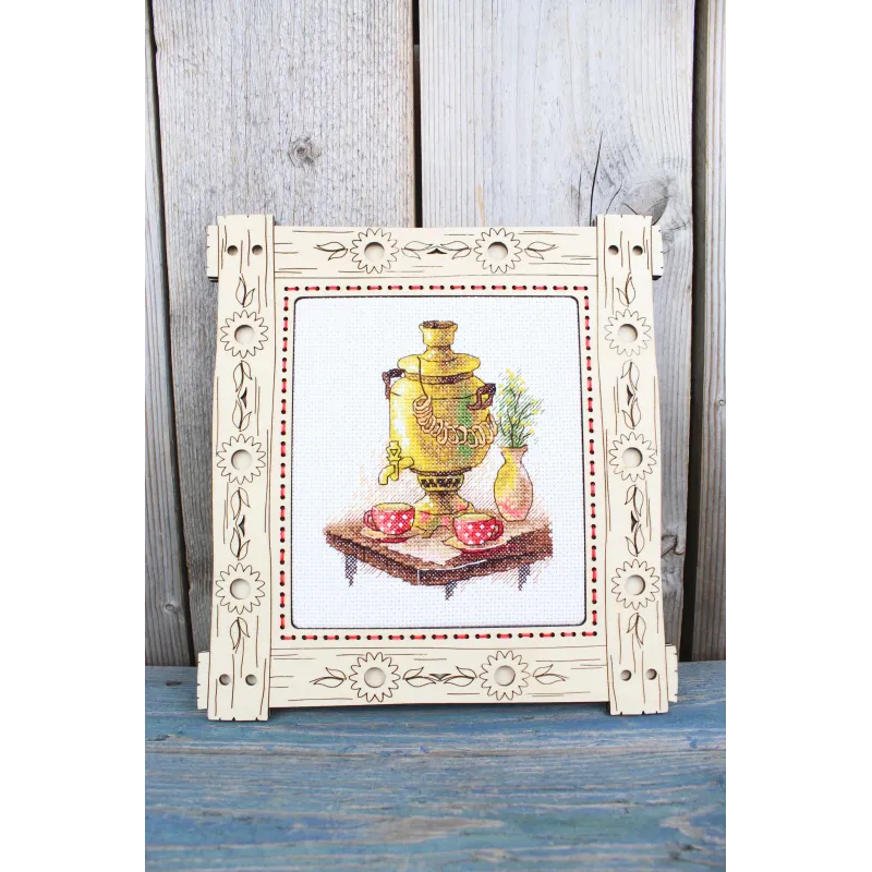 Kit de point de croix "Tea party" 13*11 cm SM-1241