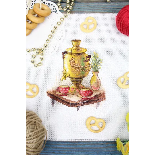 Kit de point de croix "Tea party" 13*11 cm SM-1241