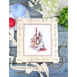 Набор для вышивания крестом "Прялка" 13*11 см SM-1240