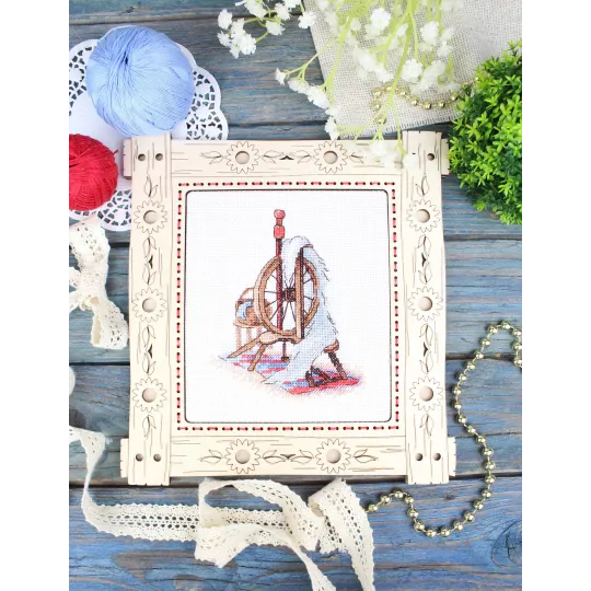 Kreuzstich-Set "Spinnrad" 13*11 cm SM-1240