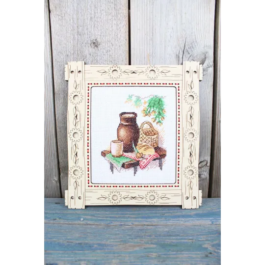 Kreuzstich-Set "Einfaches Mittagessen" 13 * 11 cm SM-1239