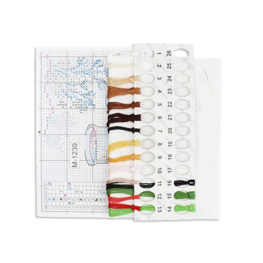 Kit de point de croix "Déjeuner simple" 13*11 cm SM-1239