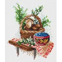 Kreuzstich-Set "Pilzsaison" 13*11 cm SM-1238