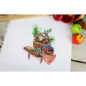 Набор для вышивания крестом «Грибной сезон» 13*11 см SM-1238