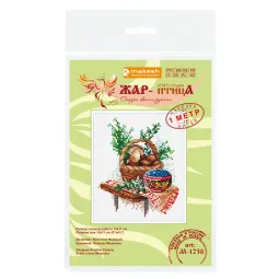 Kryželiu siuvinėjimo rinkinys „Grybų sezonas“ 13*11 cm SM-1238