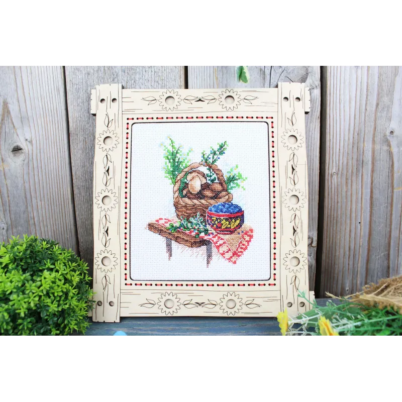 Kreuzstich-Set "Pilzsaison" 13*11 cm SM-1238