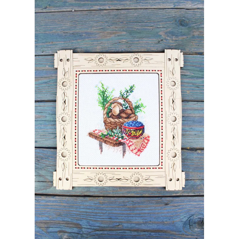 Kreuzstich-Set "Pilzsaison" 13*11 cm SM-1238