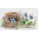 Kit de point de croix "Au bord de la forêt" 12*20 cm SM-1233