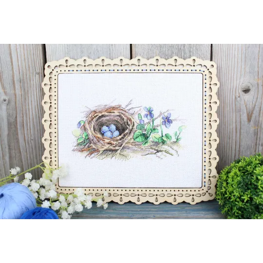 Kit de point de croix "Au bord de la forêt" 12*20 cm SM-1233