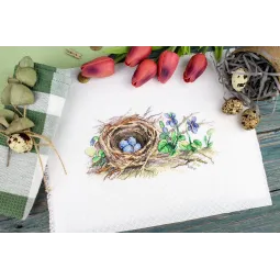 Kryželio siuvinėjimo rinkinys "Miško pakraštyje" 12*20 cm SM-1233
