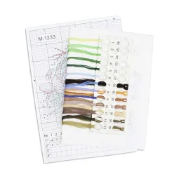 Kreuzstich-Set "Am Waldesrand" 12*20 cm SM-1233