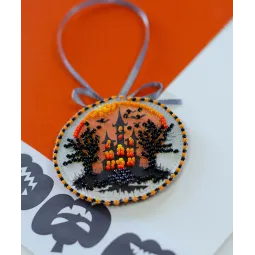 Décoration "Joyeux Halloween" 13.2x6.6 cm AABT-039