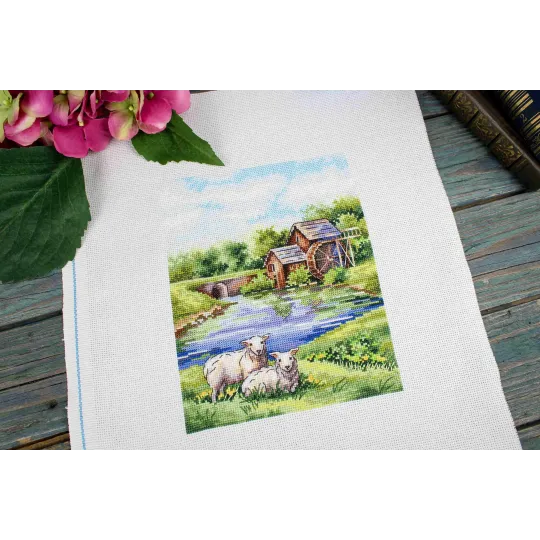 Kit de point de croix "Ancien moulin" 20*16 cm SNV-918