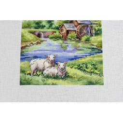 Cross stitch kit "Old mill" 20*16 cm SNV-918