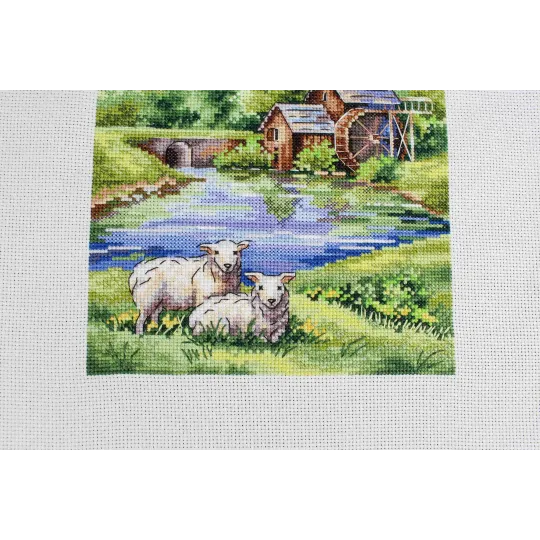 Kit de point de croix "Ancien moulin" 20*16 cm SNV-918