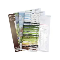 Набор для вышивания крестиком "Старая мельница" 20*16 см SNV-918