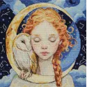 Kit de point de croix "Fille de la Lune" 25x24 cm AAH-271