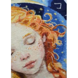 Kryželiu siuvinėjimo rinkinys "Mėnulio dukra" 25x24 cm AAH-271