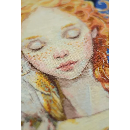 Kit de point de croix "Fille de la Lune" 25x24 cm AAH-271