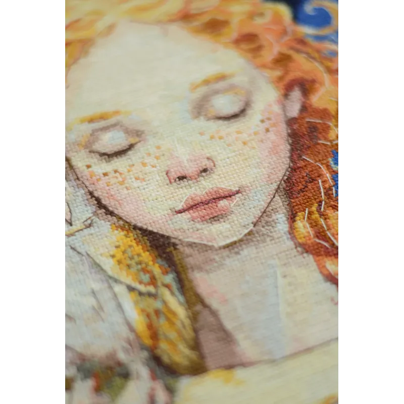 Kit de point de croix "Fille de la Lune" 25x24 cm AAH-271