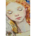 Kit de point de croix "Fille de la Lune" 25x24 cm AAH-271