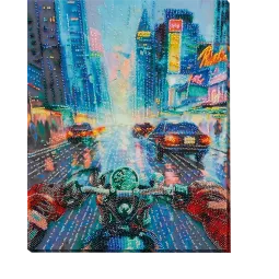 Main Bead Embroidery Kit "Escaping from routine" 26x33 cm AAB-944