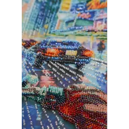 Main Bead Embroidery Kit "Escaping from routine" 26x33 cm AAB-944