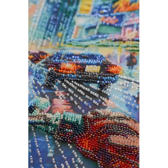 Haupt-Perlenstickerei-Set "Dem Alltag entfliehen" 26x33 cm AAB-944