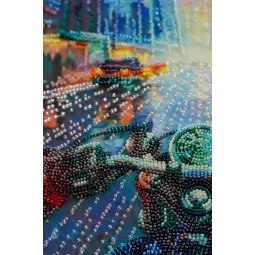Kit de broderie de perles principales "Échapper à la routine" 26x33 cm AAB-944