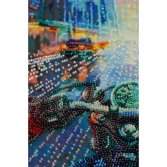 Kit de broderie de perles principales "Échapper à la routine" 26x33 cm AAB-944