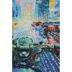 Kit de broderie de perles principales "Échapper à la routine" 26x33 cm AAB-944