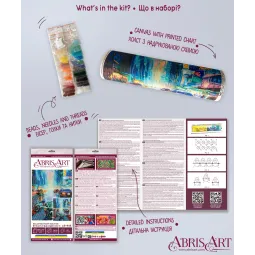 Kit de broderie de perles principales "Échapper à la routine" 26x33 cm AAB-944