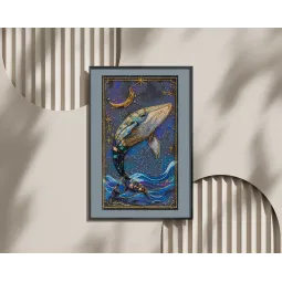 Haupt-Perlen-Stick-Set "Herr der Tiefen" 21x37 cm AAB-942