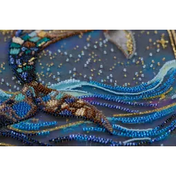 Haupt-Perlen-Stick-Set "Herr der Tiefen" 21x37 cm AAB-942