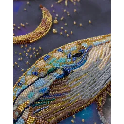 Pagrindinis karoliukų siuvinėjimo rinkinys "Gilumų valdovas" 21x37 cm AAB-942