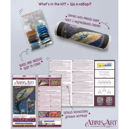 Haupt-Perlen-Stick-Set "Herr der Tiefen" 21x37 cm AAB-942