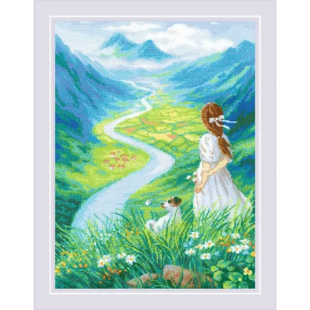 Kreuzstich-Set "Wo fließt der Fluss" 30x40 cm SR2273