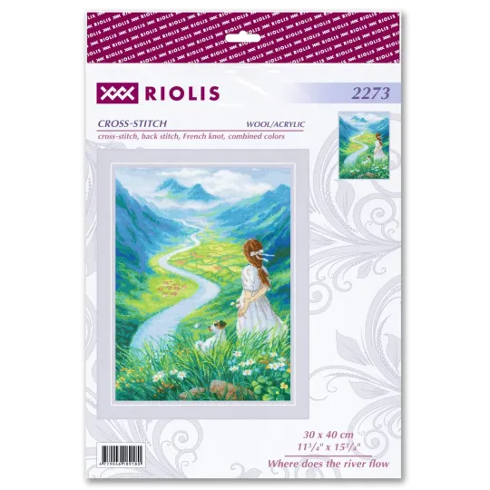 Kreuzstich-Set "Wo fließt der Fluss" 30x40 cm SR2273