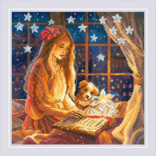Kreuzstich-Set "Magic Book" 25x25 cm SR2262