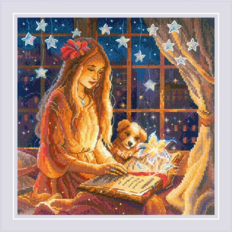 Kreuzstich-Set "Magic Book" 25x25 cm SR2262