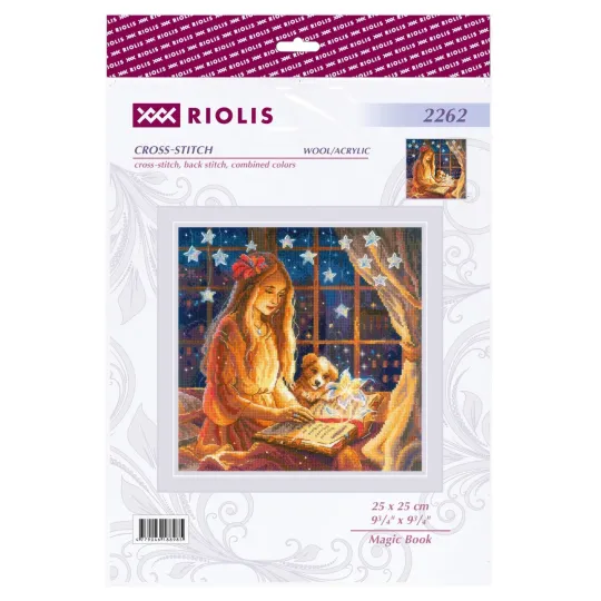 Kreuzstich-Set "Magic Book" 25x25 cm SR2262