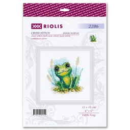 Kreuzstich-Set "Kleiner Frosch" 15x15 cm SR2286