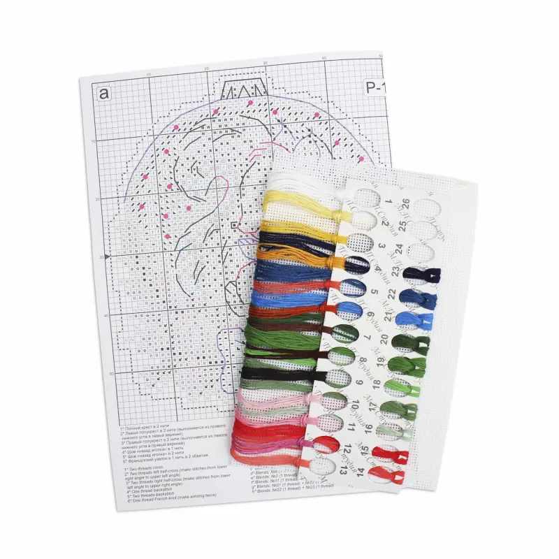 Набор для вышивания крестиком "Новогодний шар с белкой" 10х9 см SR-1160