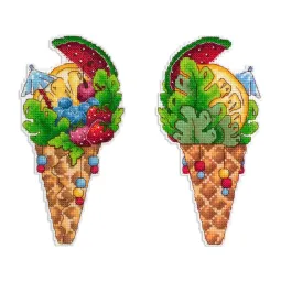 Cross stitch kit "Taste of summer" 16x8 cm SR-1151