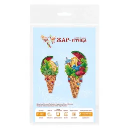 Kryželiu siuvinėjimo rinkinys „Vasaros skonis“ 16x8 cm SR-1151