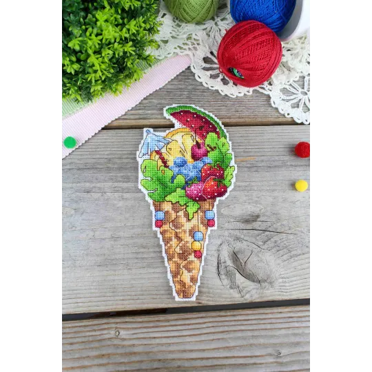 Набор для вышивания крестиком «Вкус лета» 16x8 см SR-1151