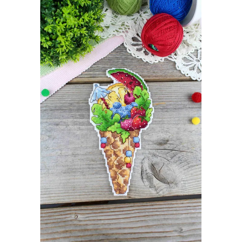 Набор для вышивания крестиком «Вкус лета» 16x8 см SR-1151
